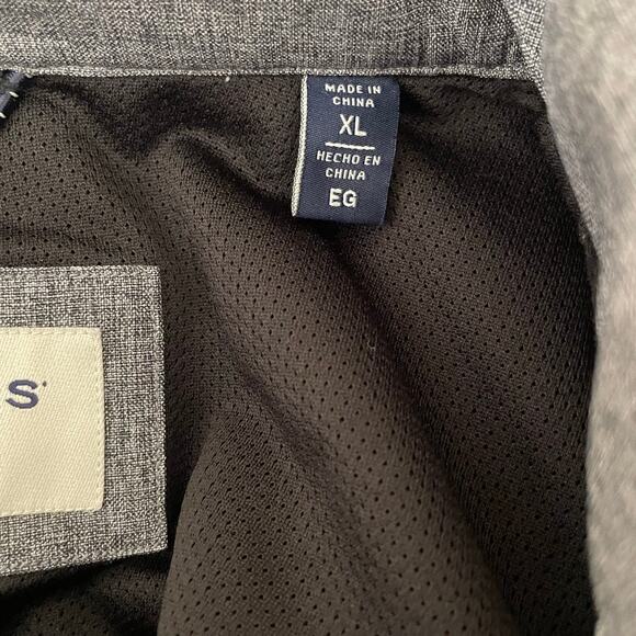 Dockers Mens Jacket XL Gray Zip in Hood Full Zip Front Softshell Coat Gorpcore - Picture 9 of 12